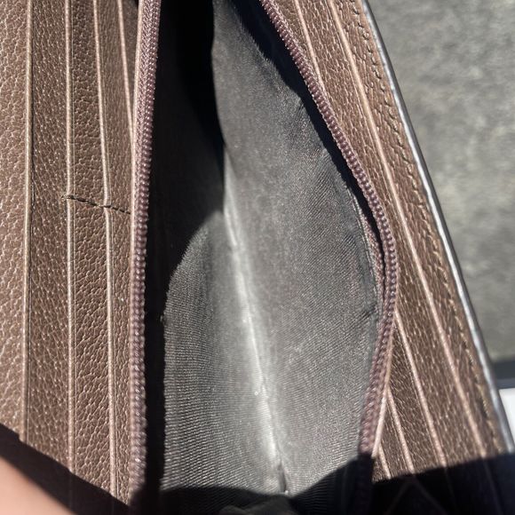 💖SOLD💖Gucci Long Continental Wallet Ophidia x GG Supreme Canvas Stripe - Picture 12 of 16